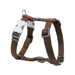 Red Dingo Dog Harness Plain Brown