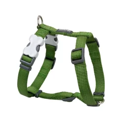 Red Dingo Dog Harness Plain Green