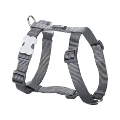 Red Dingo Dog Harness Plain Cool Grey