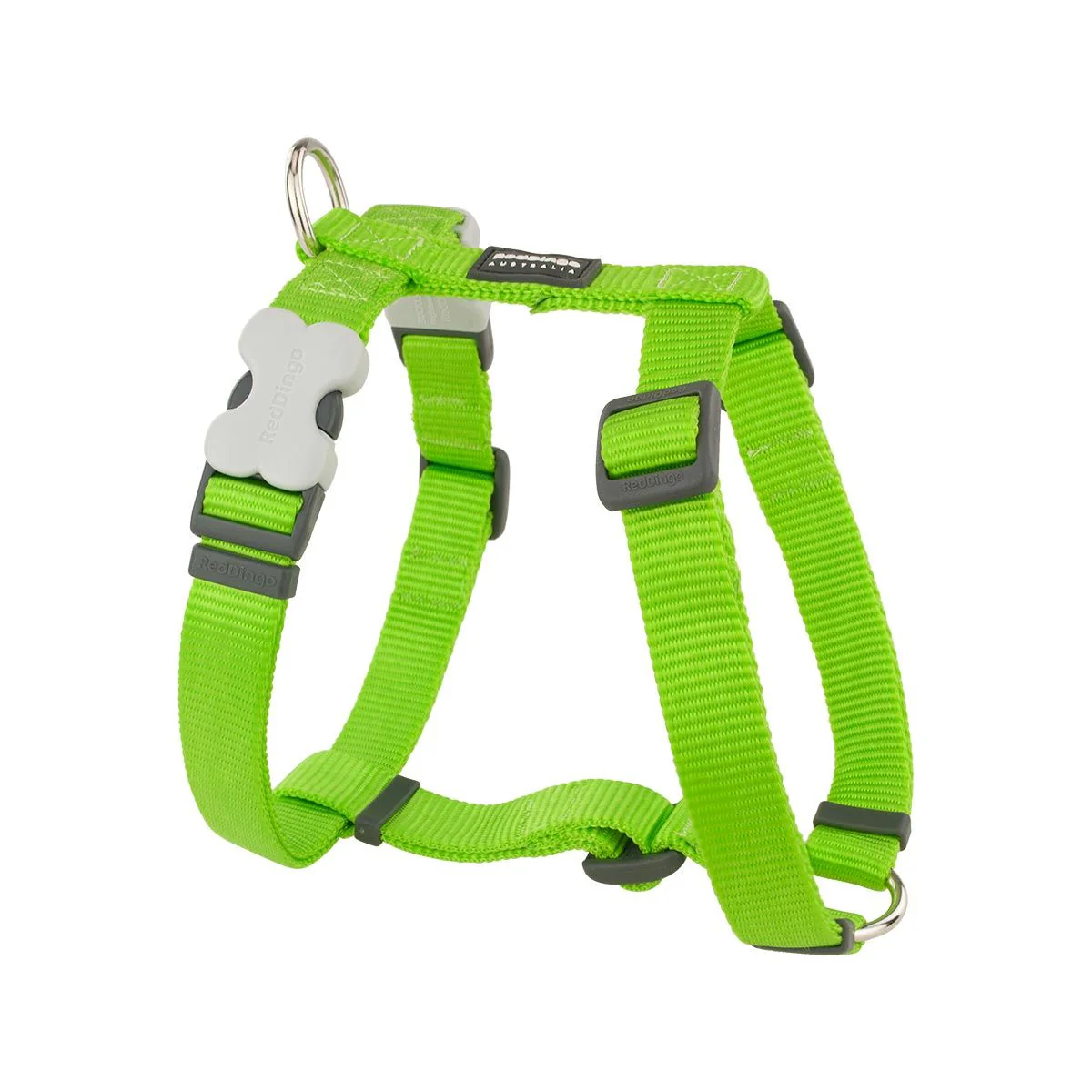 Red Dingo Dog Harness Plain Lime Green - Image 8