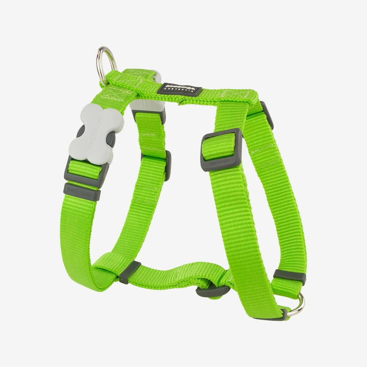 Red Dingo Dog Harness Plain Lime Green - Image 9