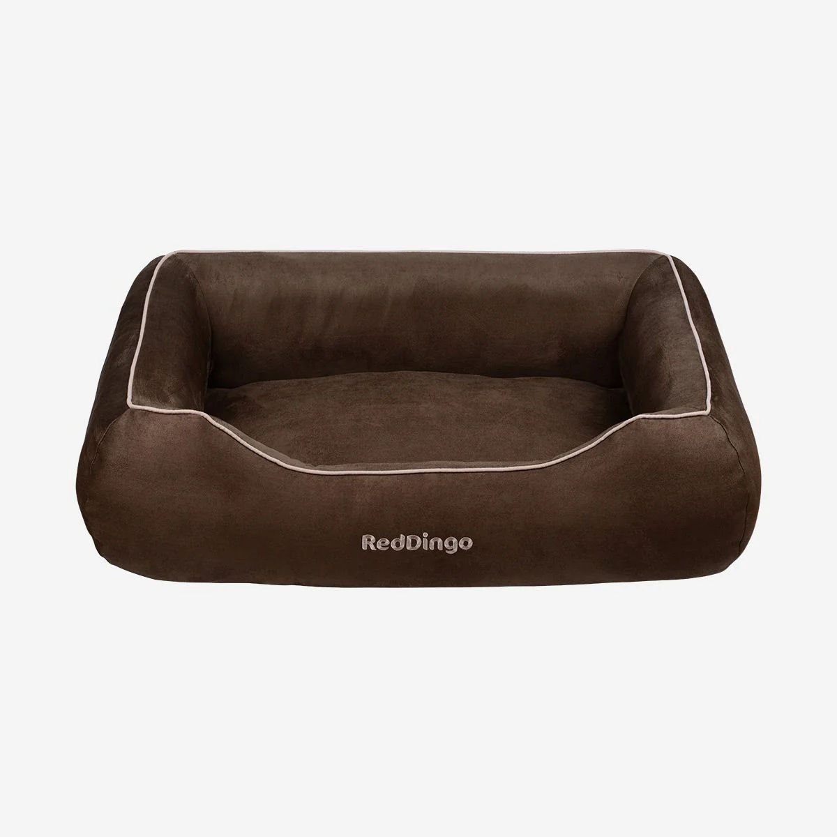 Red Dingo Premium Dog Donut Bed Chocolate - Image 6