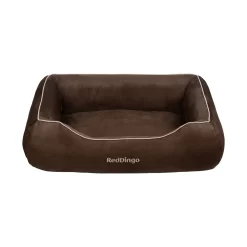 Red Dingo Premium Dog Donut Bed Chocolate