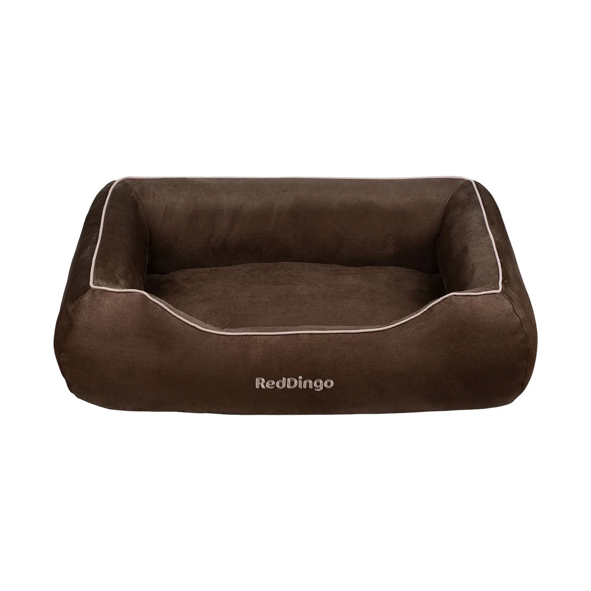 Red Dingo Premium Dog Donut Bed Chocolate - Image 9