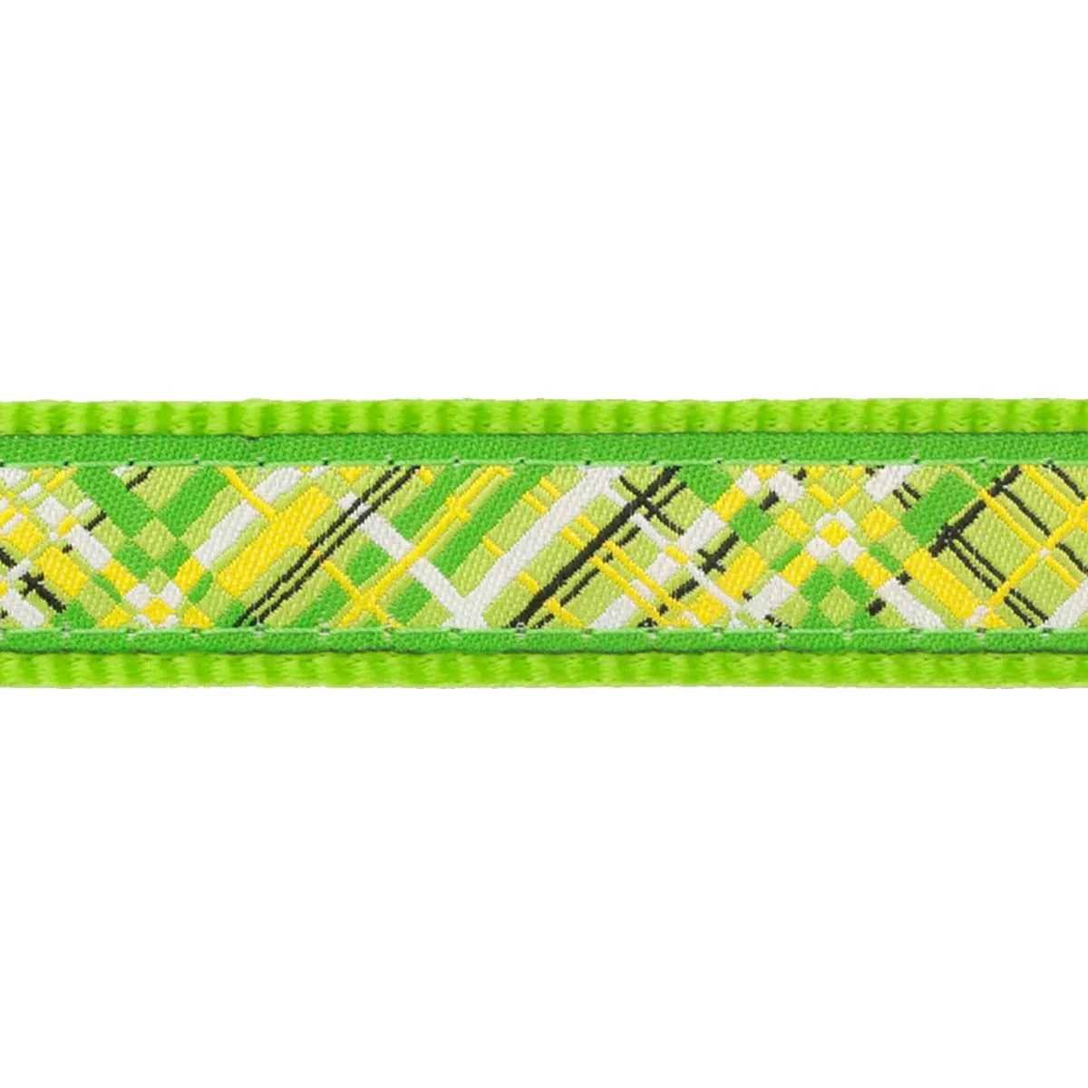 Red Dingo Cat Collar Flanno Lime Green - Image 2