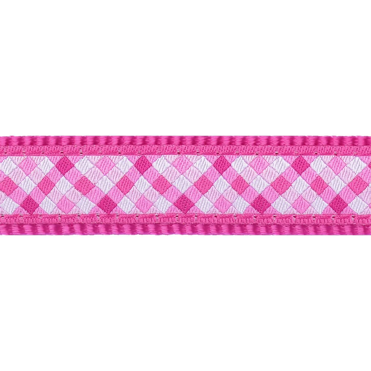 Red Dingo Dog Collar Gingham Hot Pink - Image 11