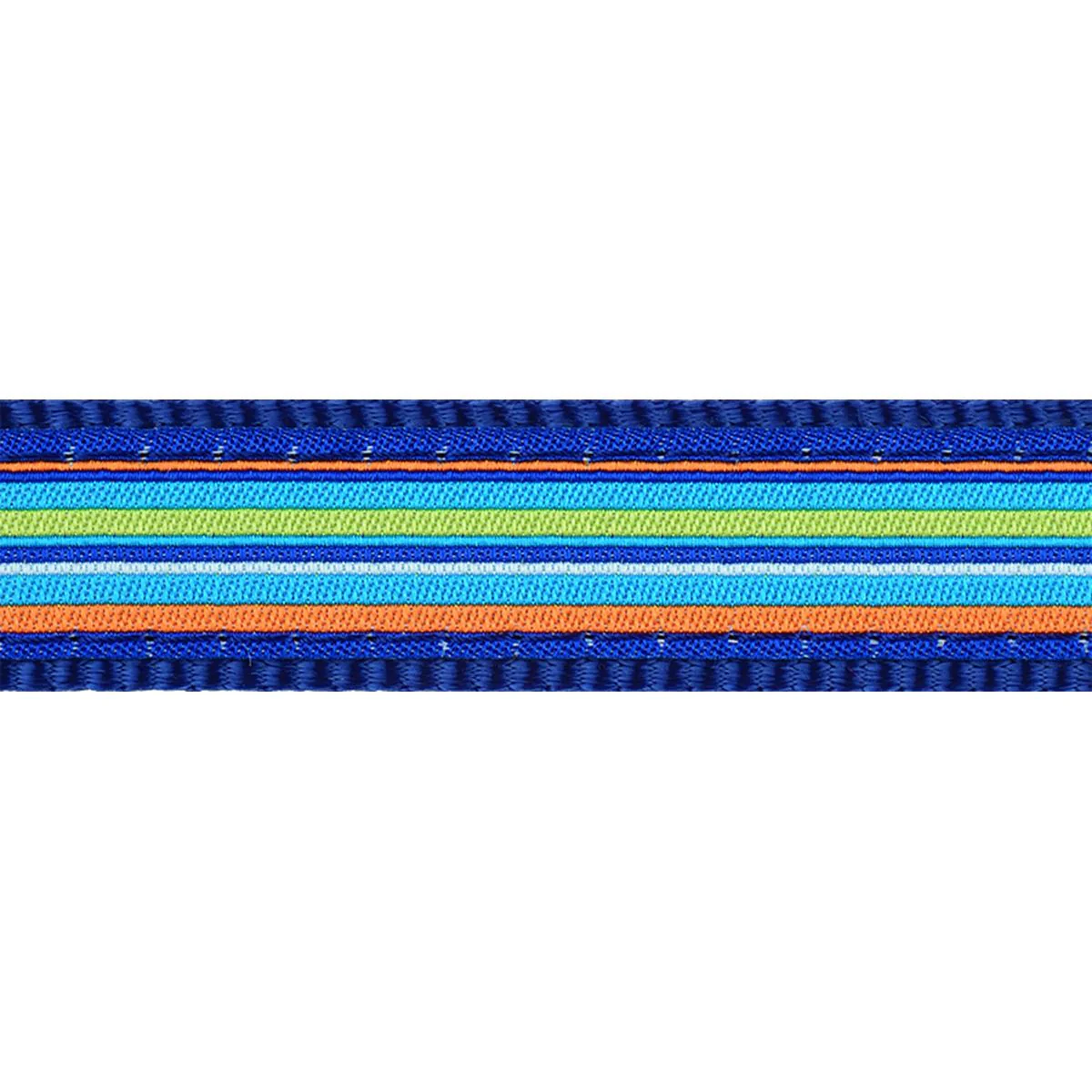 Red Dingo Dog Collar Horizontal Stripes Dark Blue - Image 14