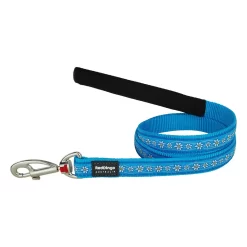 Red Dingo Dog Lead Daisy Chain Turquoise