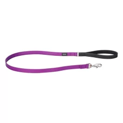 Red Dingo Dog Lead Vegan Leather Purple