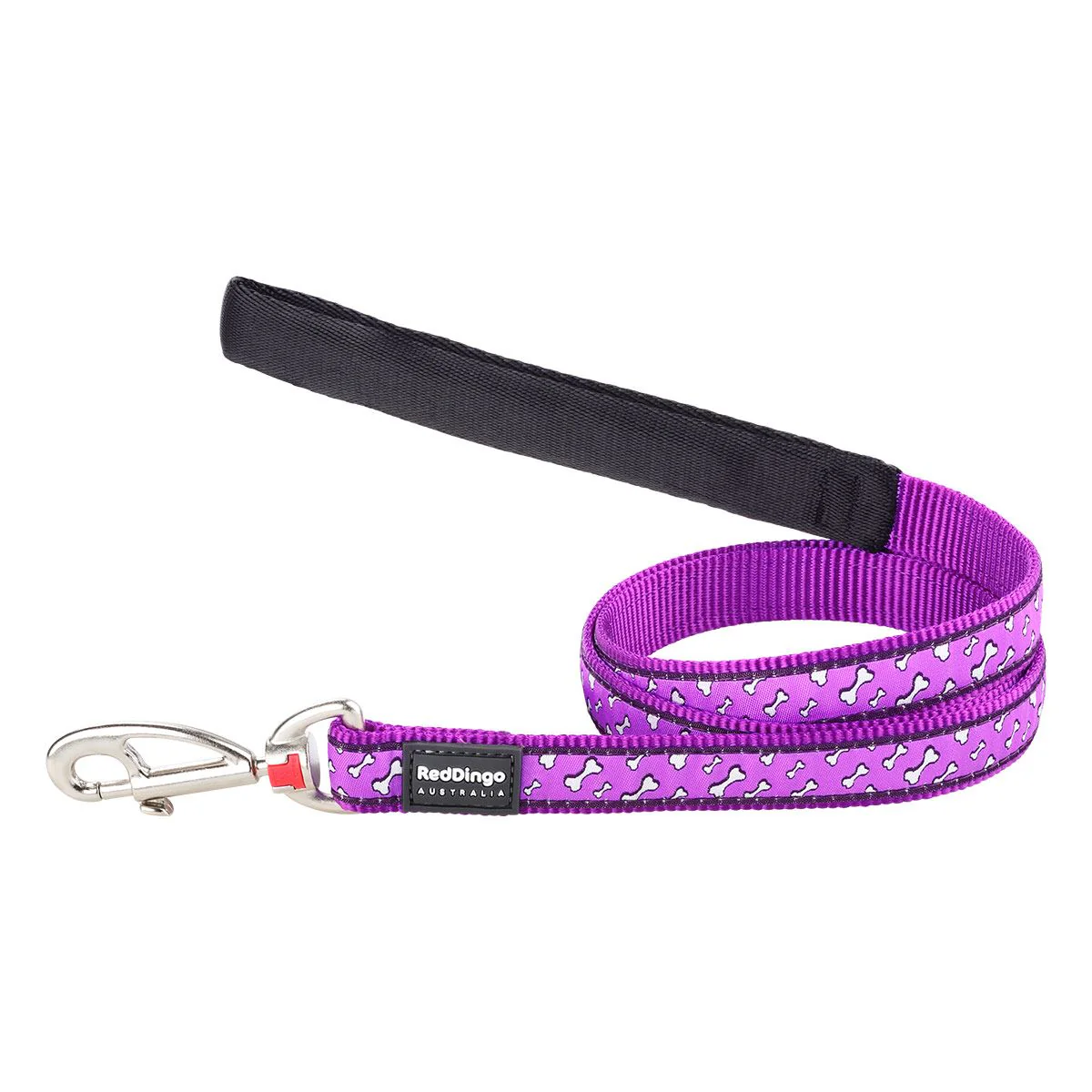 Red Dingo Dog Lead Flying Bones Purple - Image 12
