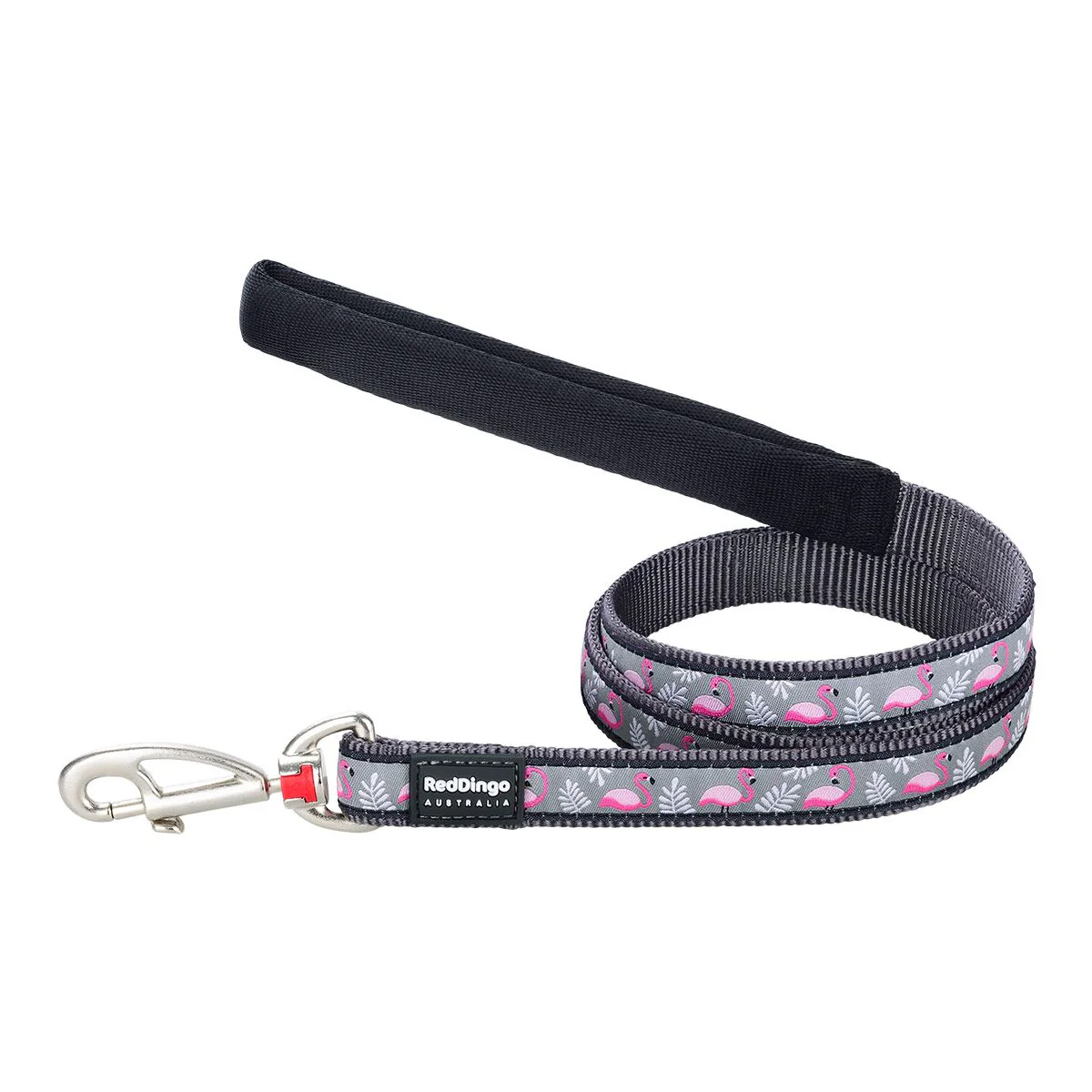 Red Dingo Dog Lead Flamingo Cool Grey - Image 9