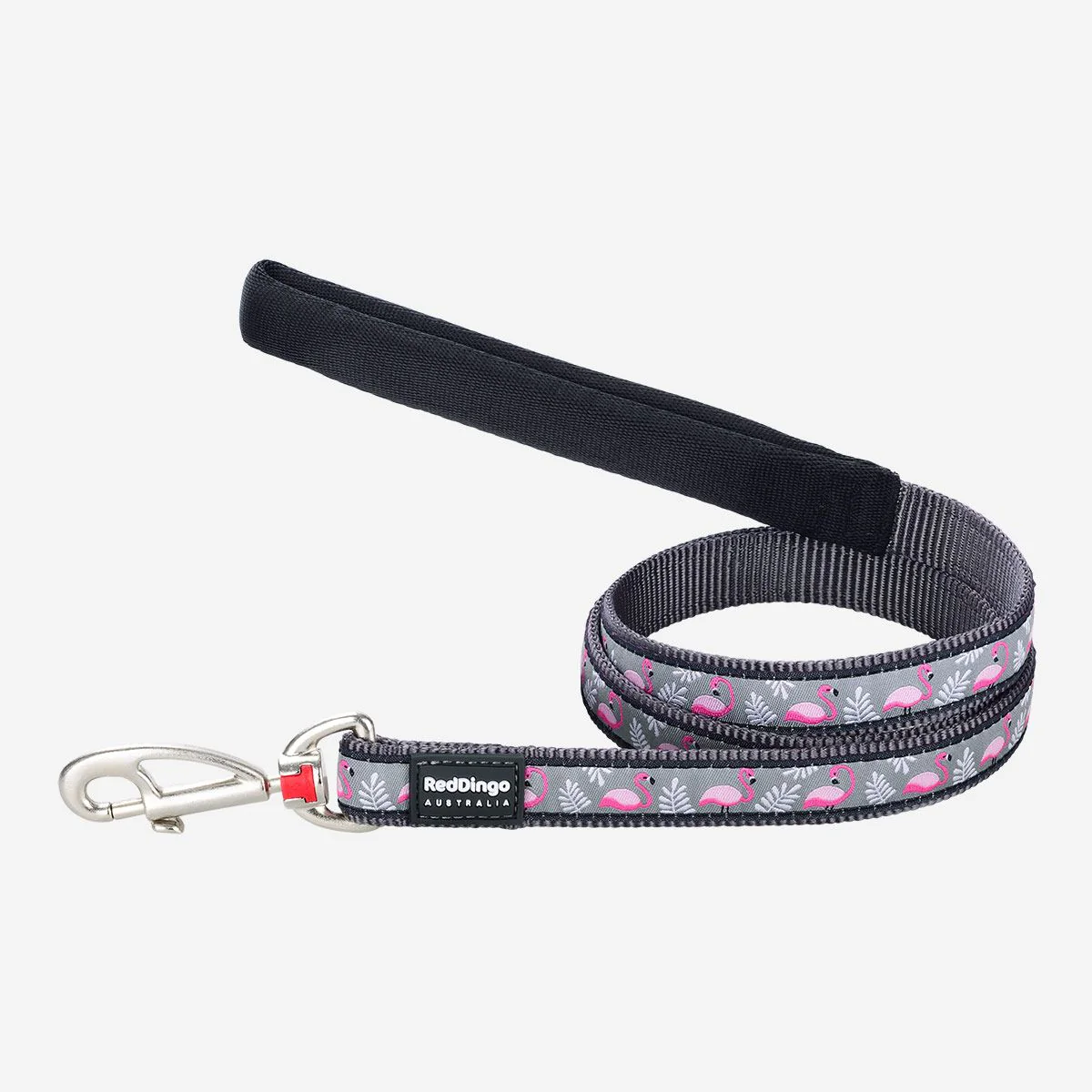 Red Dingo Dog Lead Flamingo Cool Grey - Image 10