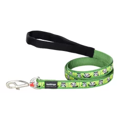 Red Dingo Dog Lead Panda Green