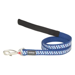 Red Dingo Dog Lead Reflective Ziggy Dark Blue