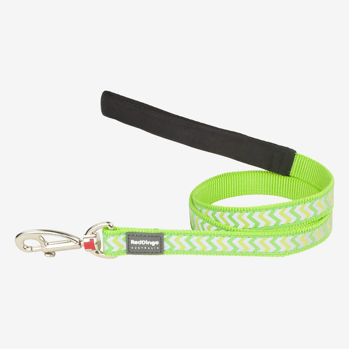 Red Dingo Dog Lead Reflective Ziggy Lime Green - Image 4
