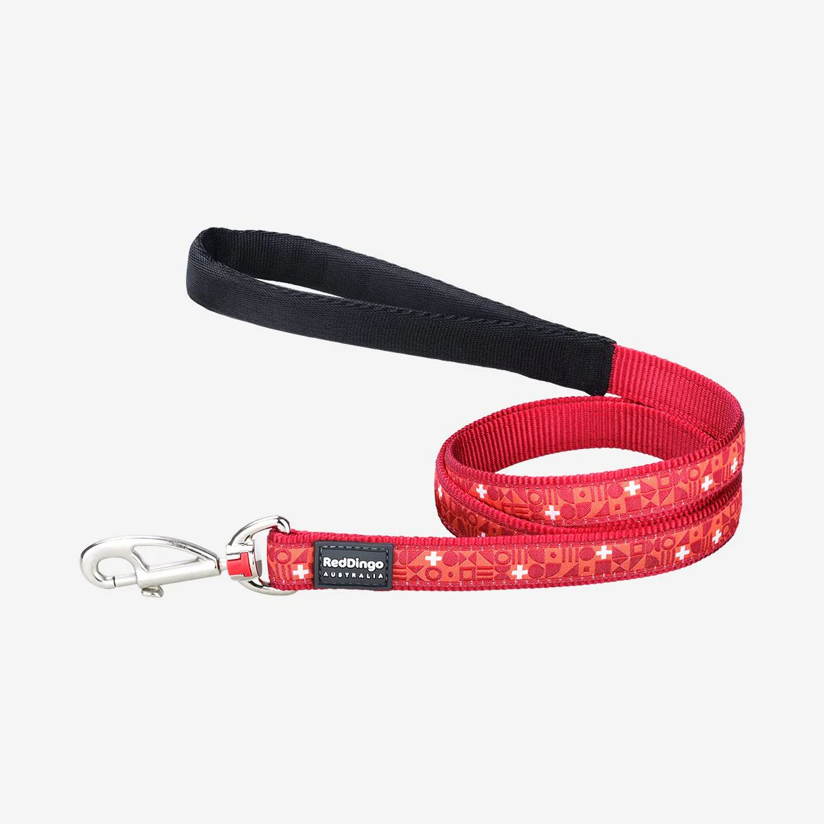 Red Dingo Dog Lead Swiss Cross Red - Image 10