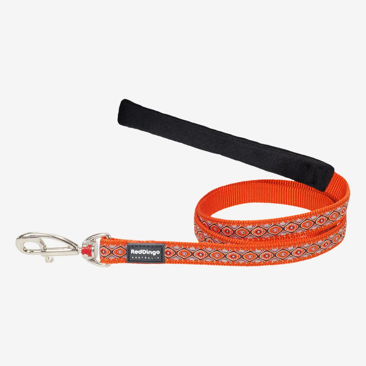 Red Dingo Dog Lead Snake Eyes Orange - Image 10