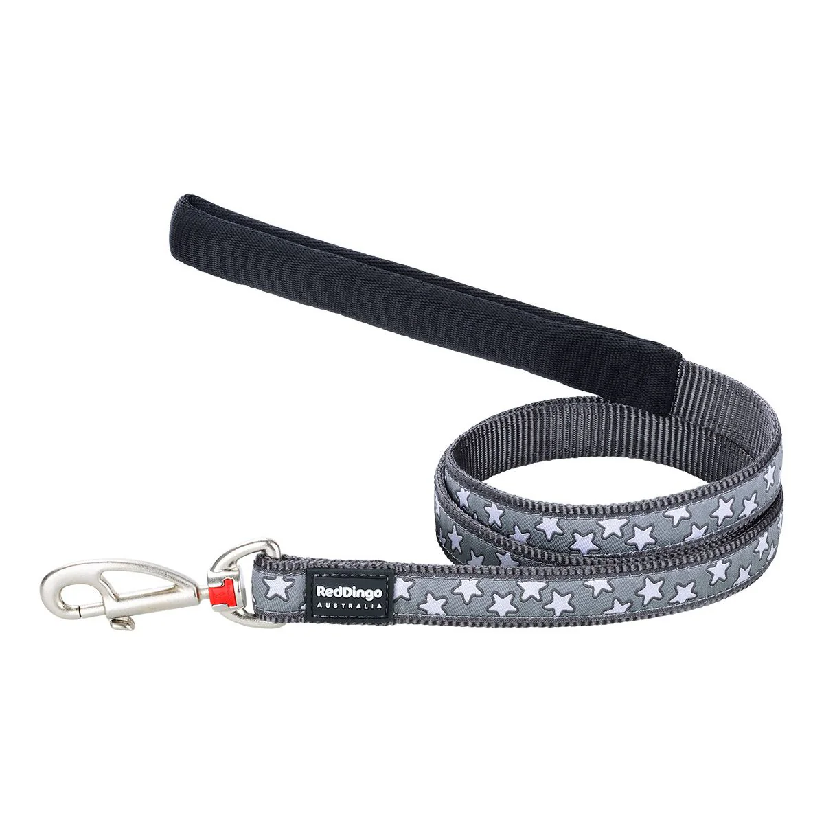 Red Dingo Dog Lead Stars Cool Grey - Image 9