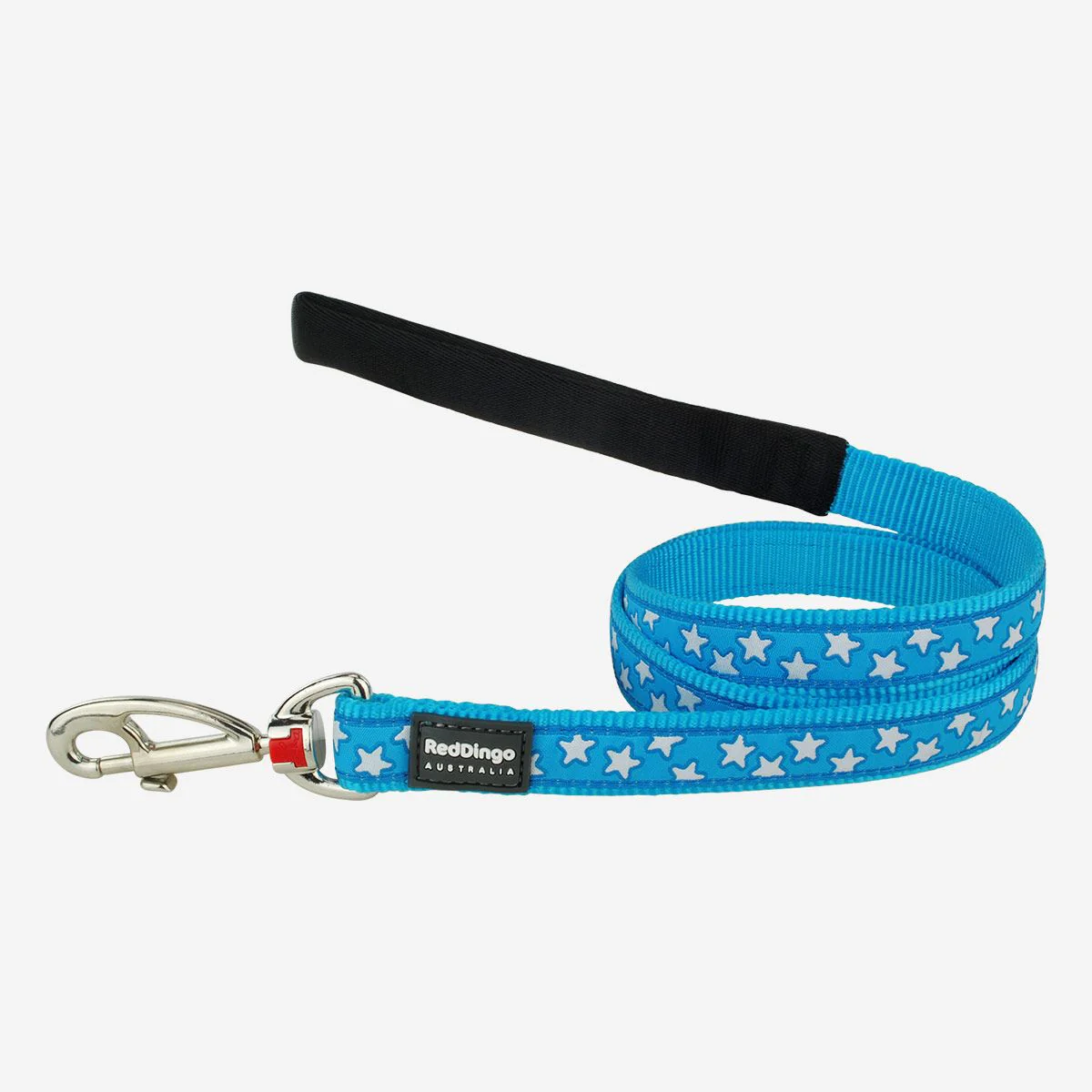 Red Dingo Dog Lead Stars White On Turquoise - Image 13