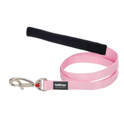 Red Dingo Dog Lead Plain Pink
