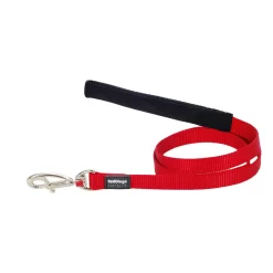 Red Dingo Dog Lead Plain Red