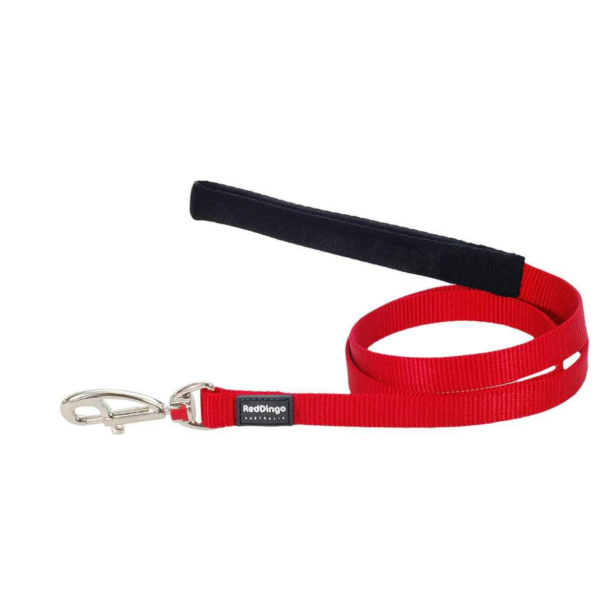 Red Dingo Dog Lead Plain Red