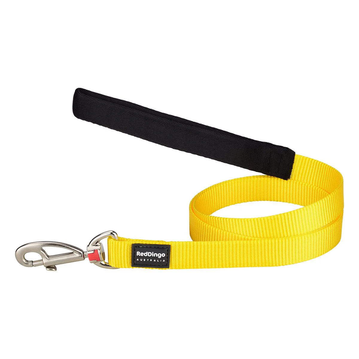 Red Dingo Dog Lead Plain Yellow