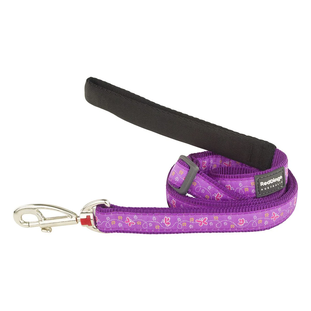 Red Dingo Adjustable Dog Lead Butterfly Purple - Image 9