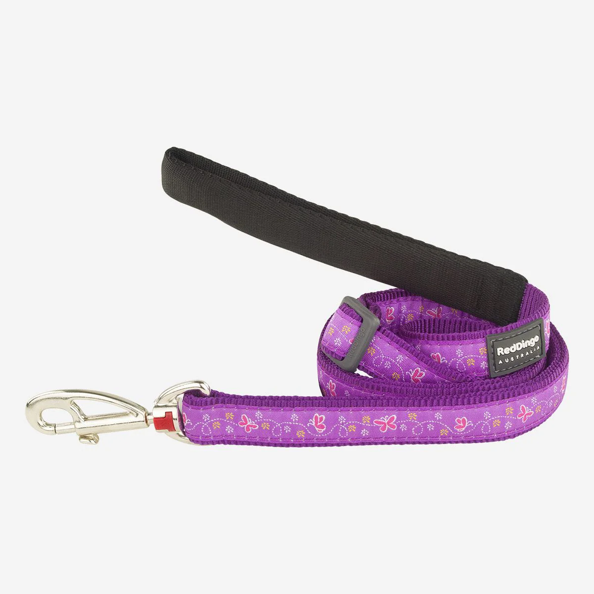 Red Dingo Adjustable Dog Lead Butterfly Purple - Image 13