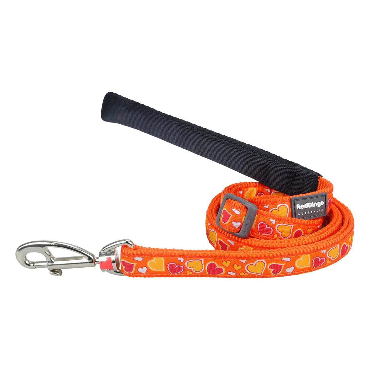 Red Dingo Adjustable Dog Lead Breezy Love Orange - Image 6
