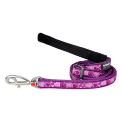 Red Dingo Adjustable Dog Lead Breezy Love Purple