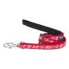 Red Dingo Adjustable Dog Lead Pizzazz Red