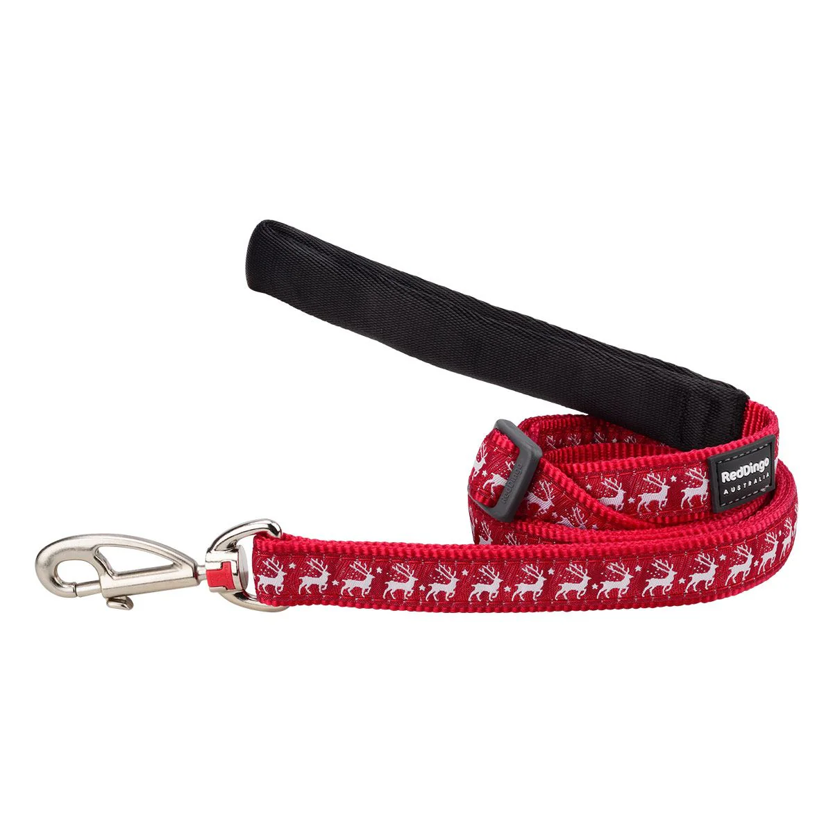 Red Dingo Adjustable Dog Lead Reindeer Red - Image 9