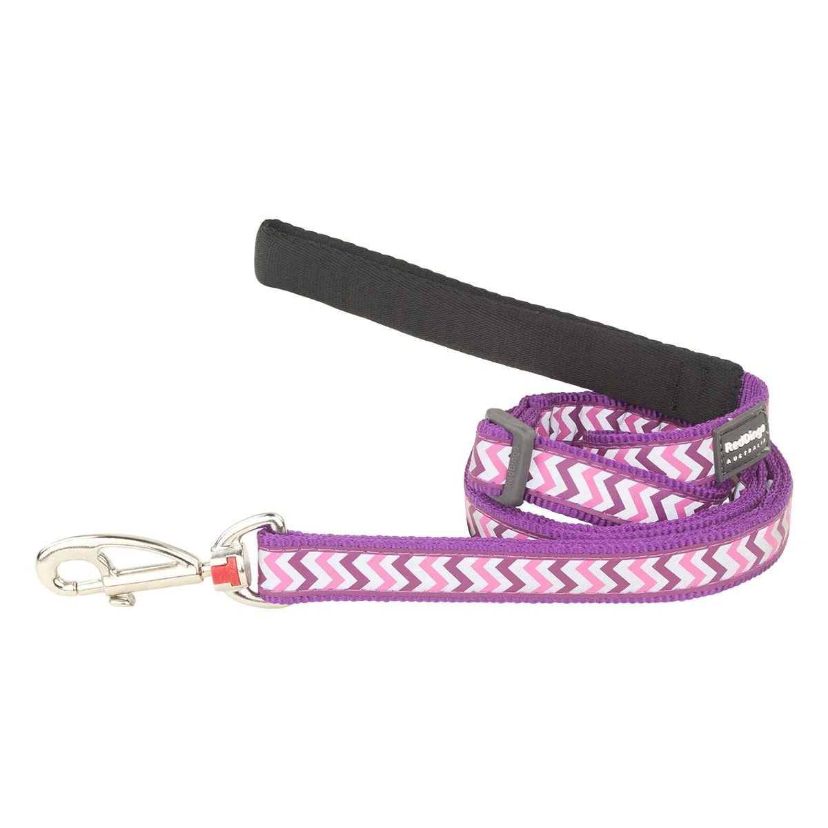 Red Dingo Adjustable Dog Lead Reflective Ziggy Purple - Image 10