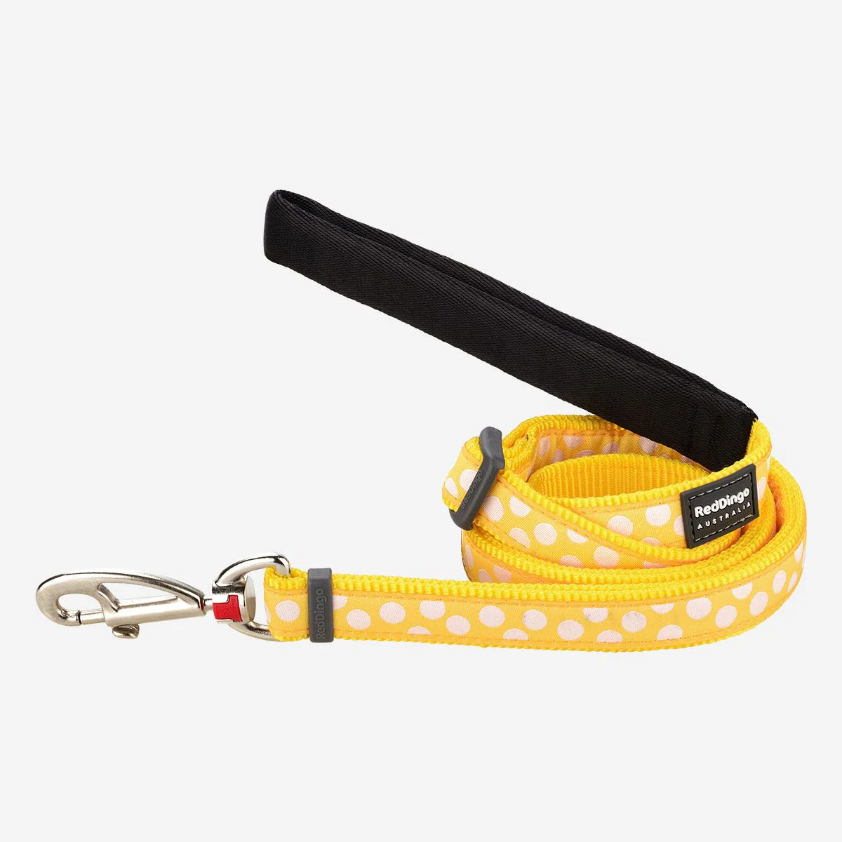 Red Dingo Adjustable Dog Lead White Spots On Yellow - Image 13