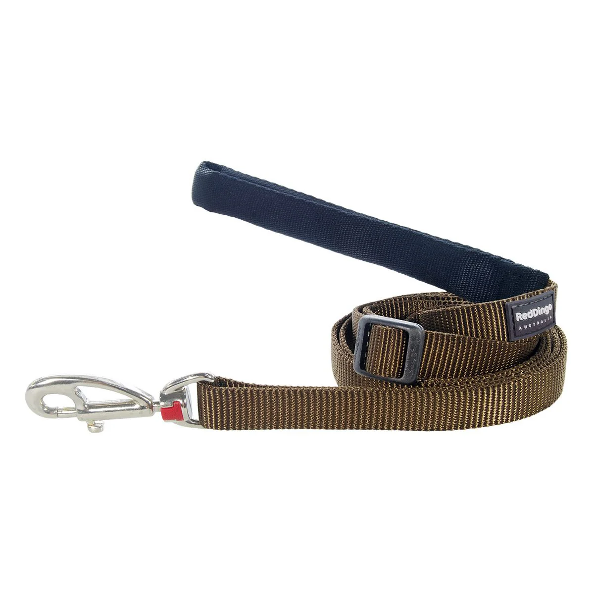 Red Dingo Adjustable Dog Lead Plain Brown - Image 12