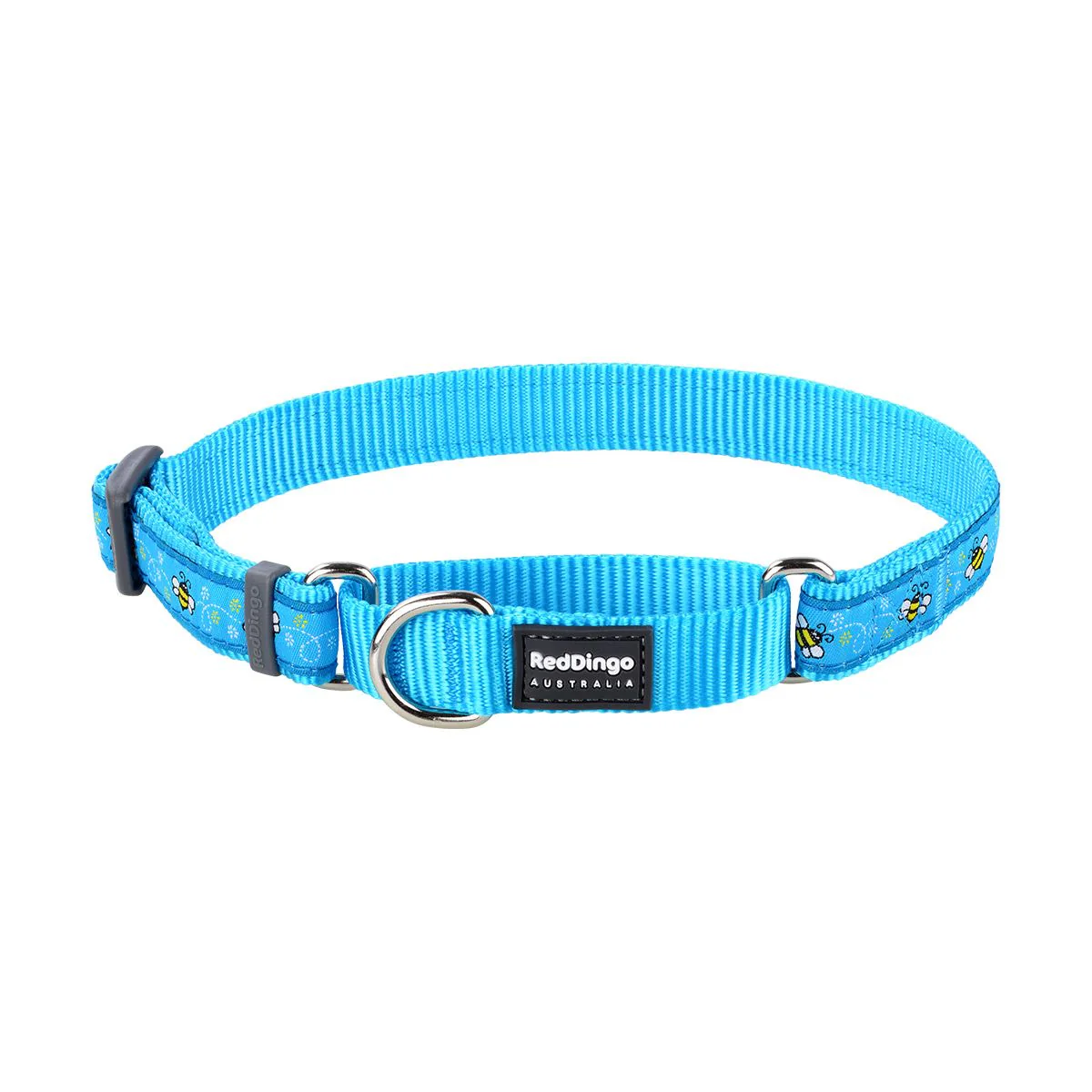 Red Dingo Martingale Dog Collar Bumble Bee Turquoise - Image 6