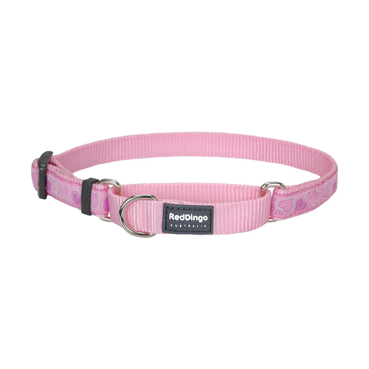 Red Dingo Martingale Dog Collar Breezy Love Pink - Image 3