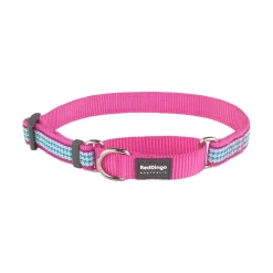 Red Dingo Martingale Dog Collar Fang It Hot Pink