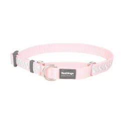 Red Dingo Martingale Dog Collar Reflective Ziggy Pink