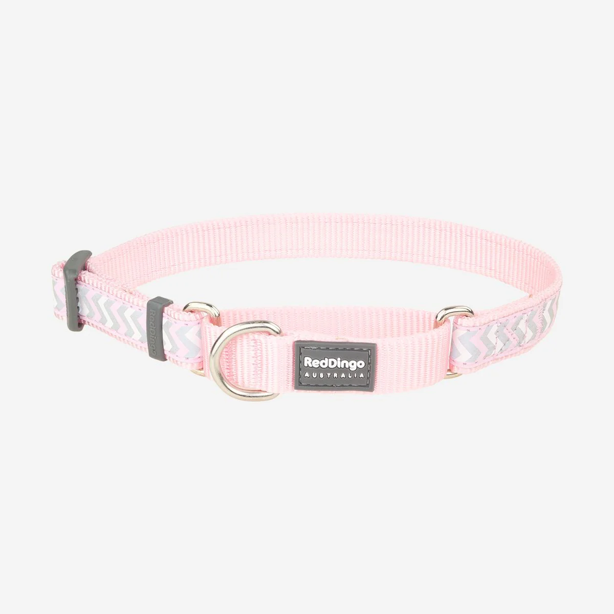 Red Dingo Martingale Dog Collar Reflective Ziggy Pink - Image 5