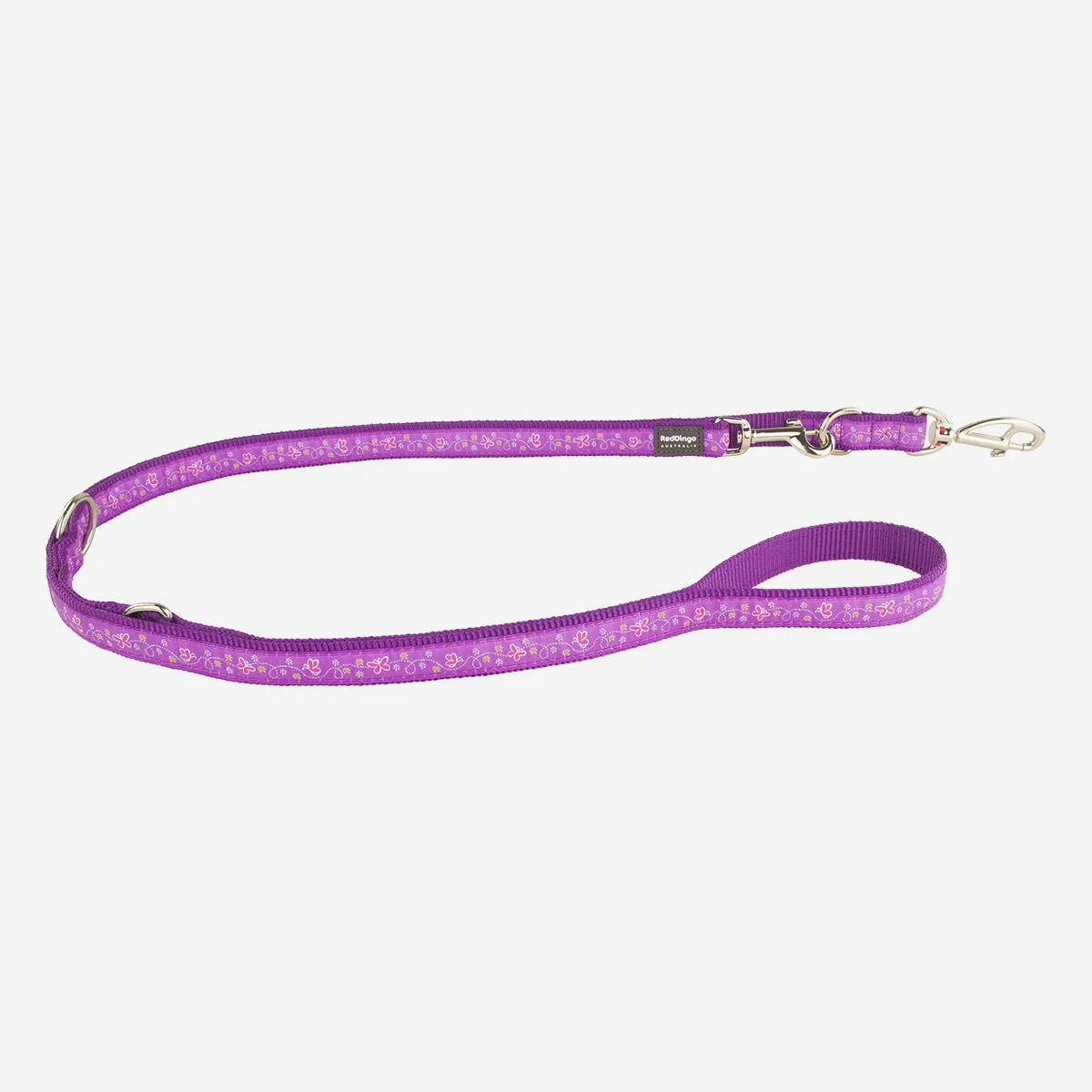 Red Dingo Multipurpose Dog Lead Butterfly Purple - Image 7