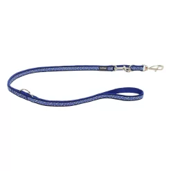 Red Dingo Multipurpose Dog Lead Flying Bones Dark Blue