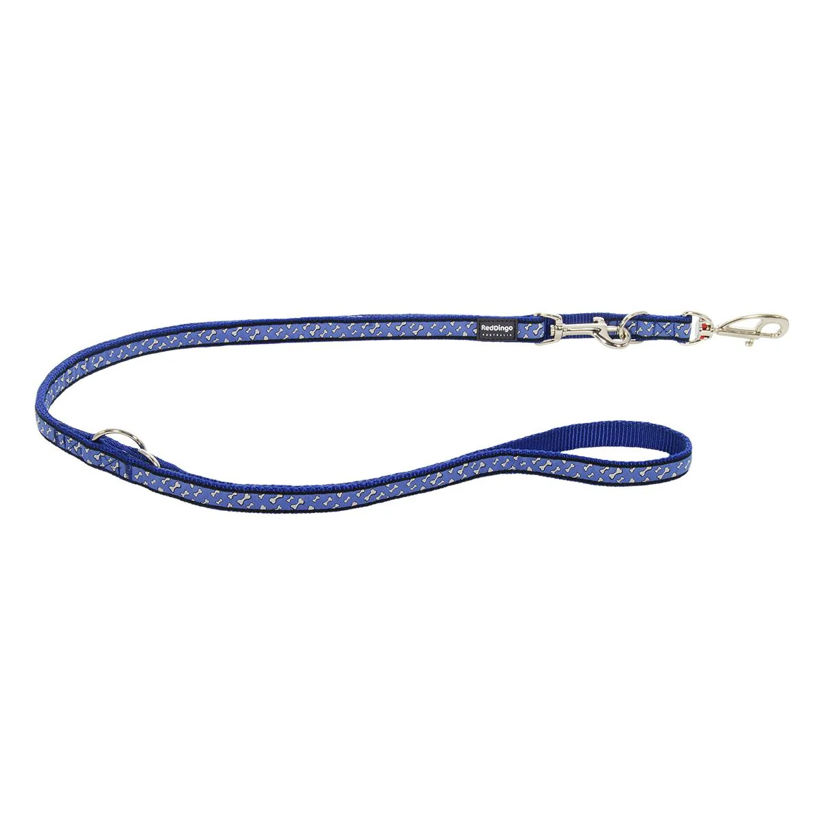 Red Dingo Multipurpose Dog Lead Flying Bones Dark Blue