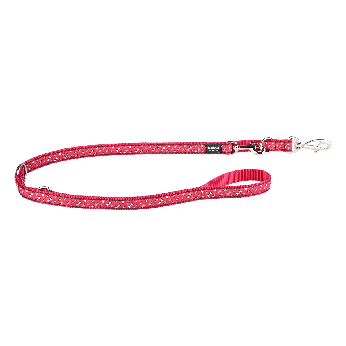 Red Dingo Multipurpose Dog Lead Flying Bones Red - Image 9