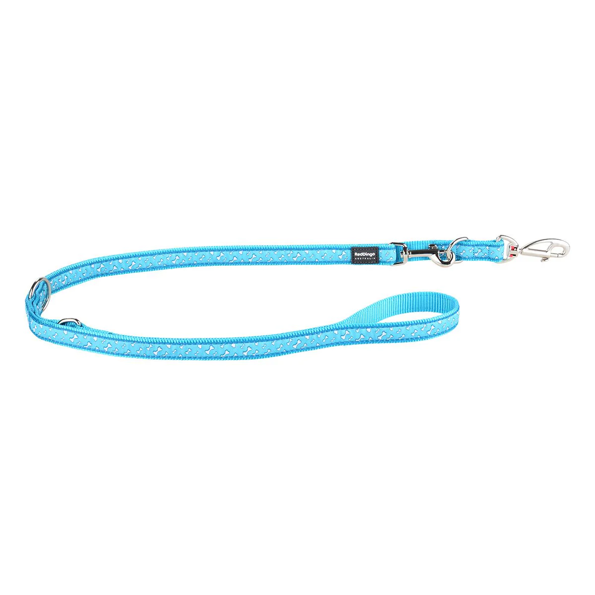Red Dingo Multipurpose Dog Lead Flying Bones Turquoise - Image 12