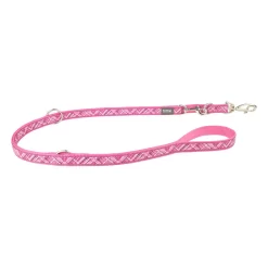 Red Dingo Multipurpose Dog Lead Flanno Hot Pink
