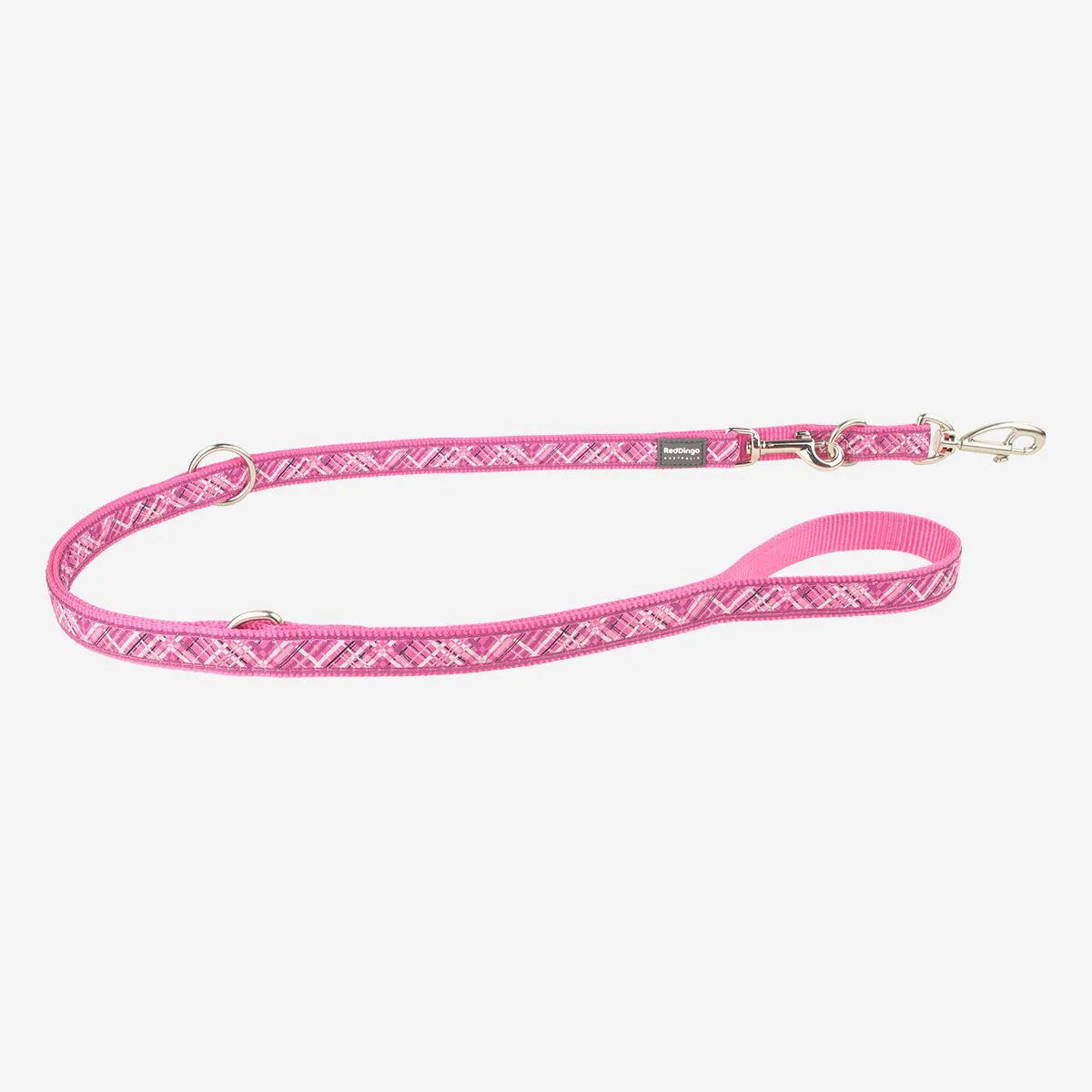 Red Dingo Multipurpose Dog Lead Flanno Hot Pink - Image 7