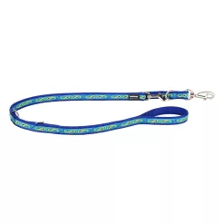 Red Dingo Multipurpose Dog Lead Paisley Blue With Green Dark Blue