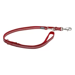 Red Dingo Multipurpose Dog Lead Reflective Bones Red